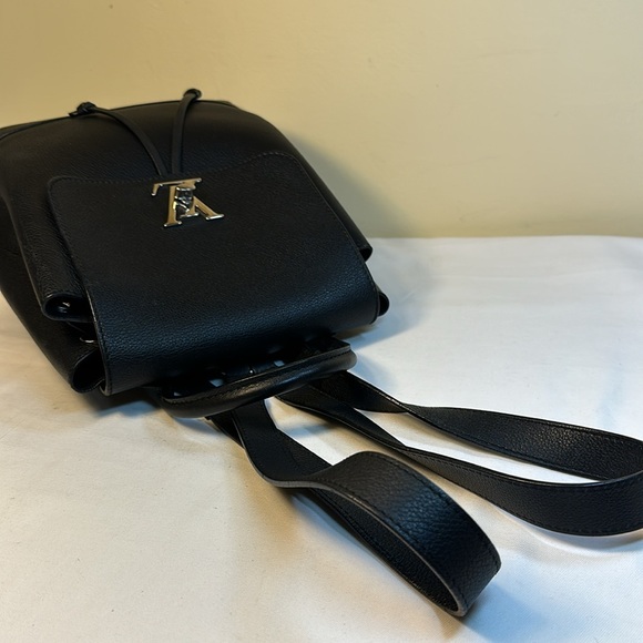 COA Louis Vuitton Calfskin LockMe Backpack Silver Hdw #DU3196 France 2016 - Picture 11 of 17